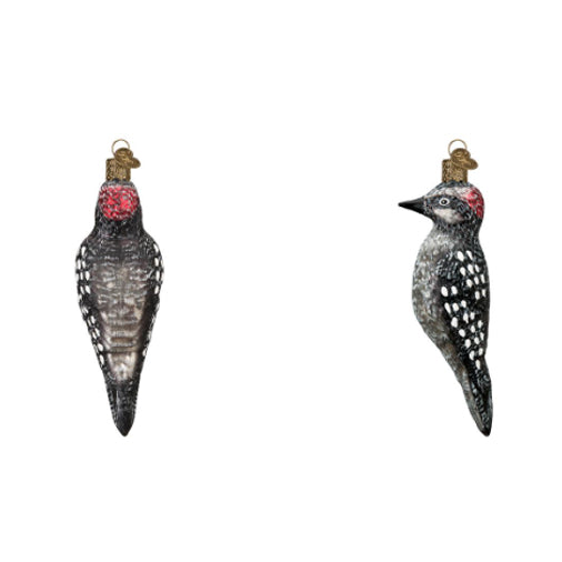 Old World Christmas - Hairy Woodpecker Ornament