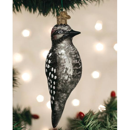 Old World Christmas - Hairy Woodpecker Ornament