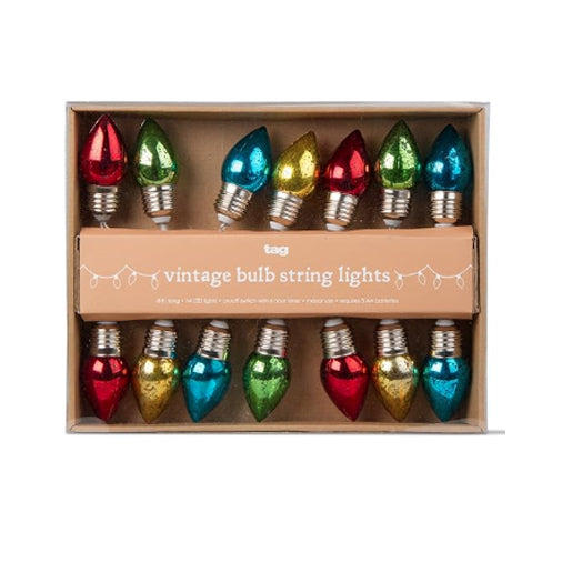 Vintage Bulbs String Lights - 14 Count