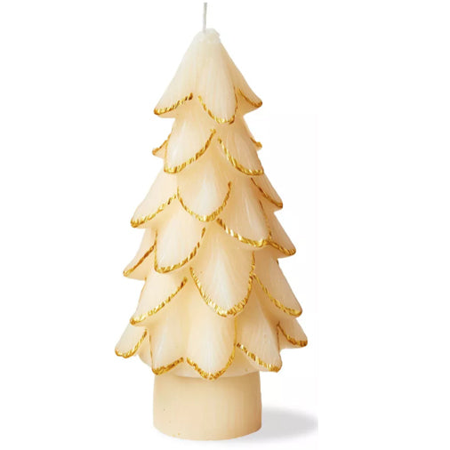 Gilded Pine Tree Candle, Large