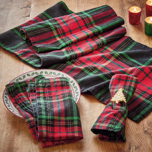 Christmas Plaid Napkin, Set of 4