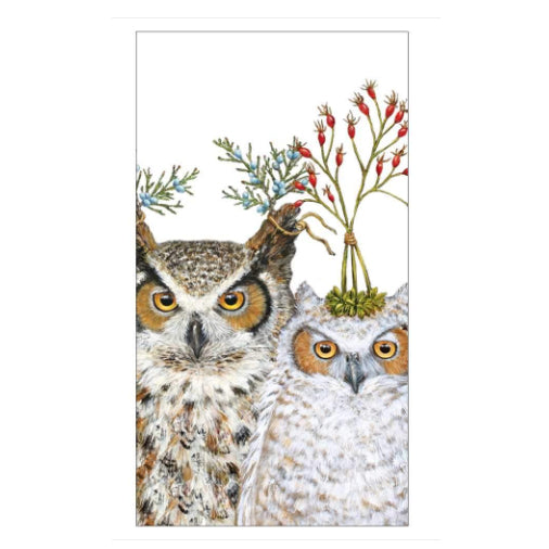 Vicki Sawyer - Holiday Hoot Guest Towels