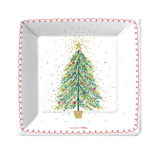 Christmas Tree Magic Salad & Dessert Plates