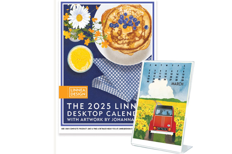 Linnea 2025 Desk Calendar 5x7