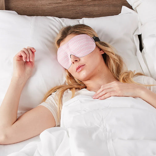 40 Blinks Sleep Mask - Pink Chevron