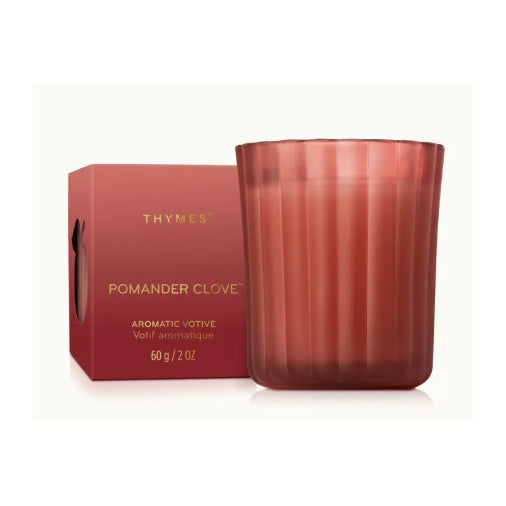 Thymes - Frasier Fir Pomander Clove Votive Candle 2oz