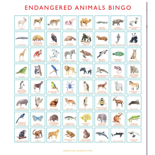 Endangered Animals Bingo