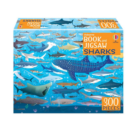 Sharks Book and 300-Piece Puzzle