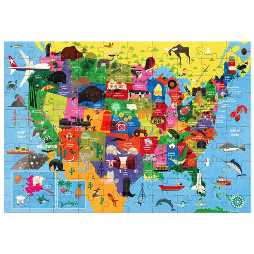 Map of the USA 100-Piece Puzzle