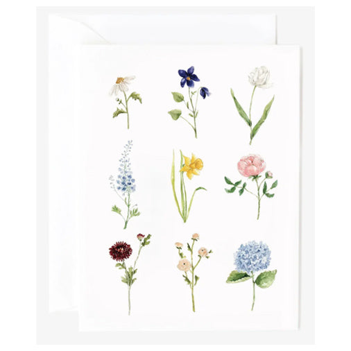 Garden Flowers Paintable Notecards
