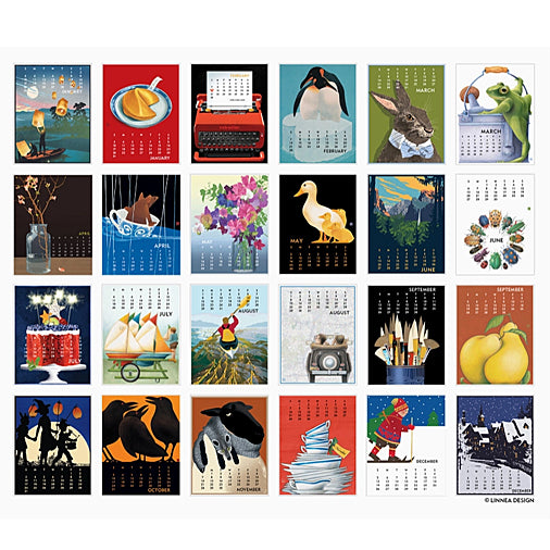 2027 Linnea Desktop Calendar