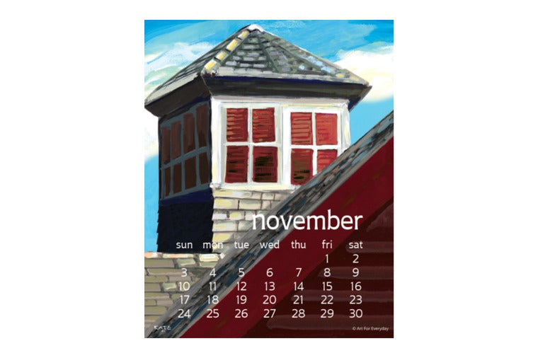 Kate Libby Desktop Calendar 2024 The Bowerbird CT
