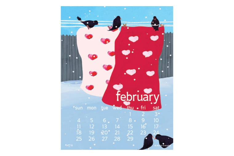 Kate Libby Desktop Calendar 2024 The Bowerbird CT