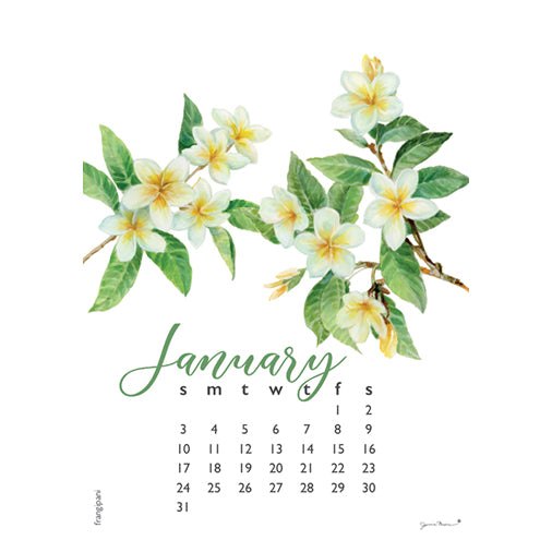 Janine Moore's 2027 Flowers Desk Calendar