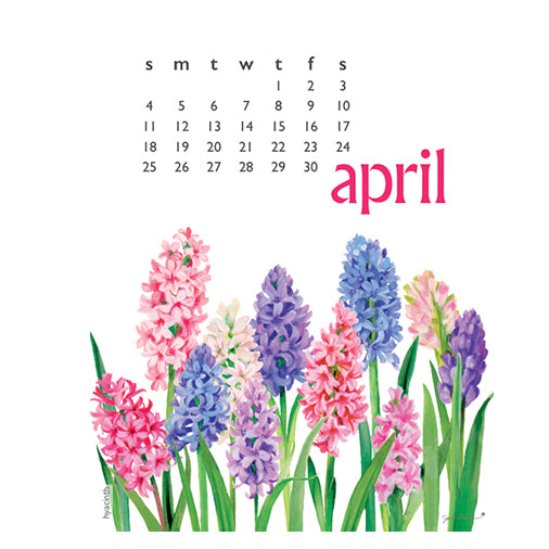 Janine Moore's 2027 Flowers Desk Calendar