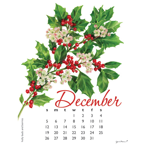 Janine Moore's 2027 Flowers Desk Calendar