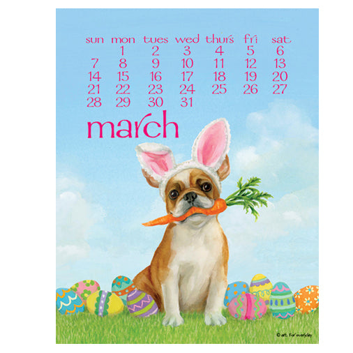 Erica Leigh's 2027 Dog Days Poster Calendar