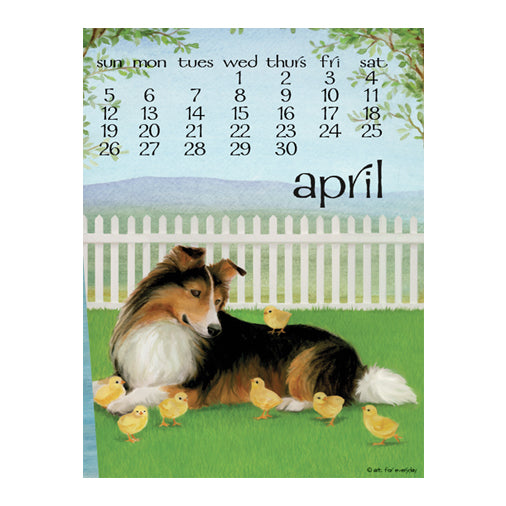 Art for Everyday - Erica Leigh's 2026 Dog Days Poster Calendar 11x14