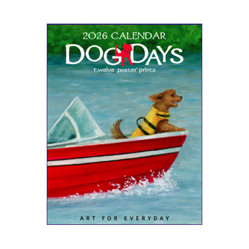 Art for Everyday - Erica Leigh's 2026 Dog Days Poster Calendar 11x14