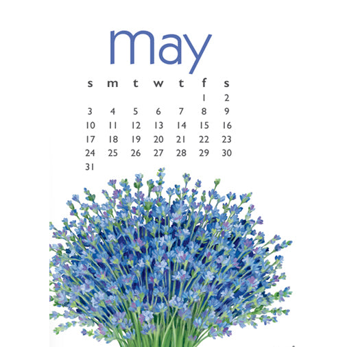 Art for Everyday - Janine Moore's 2026 Flowers Desk Calendar 5x7