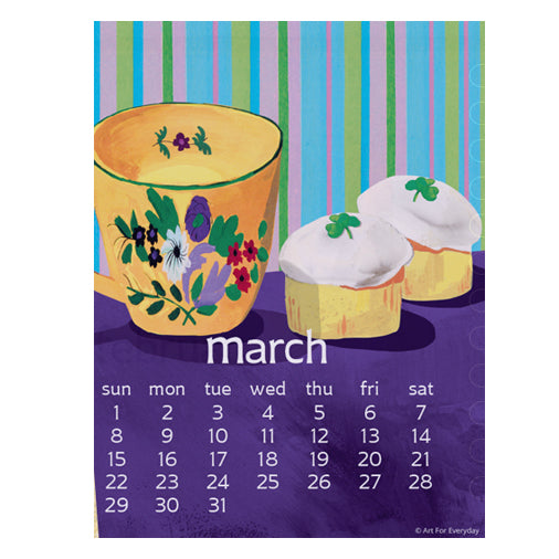Art for Everyday - Kate Libby 2026 Poster Calendar 11x14