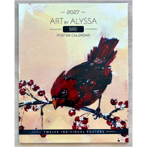 Art by Alyssa - 2027 Bird Poster Calendar