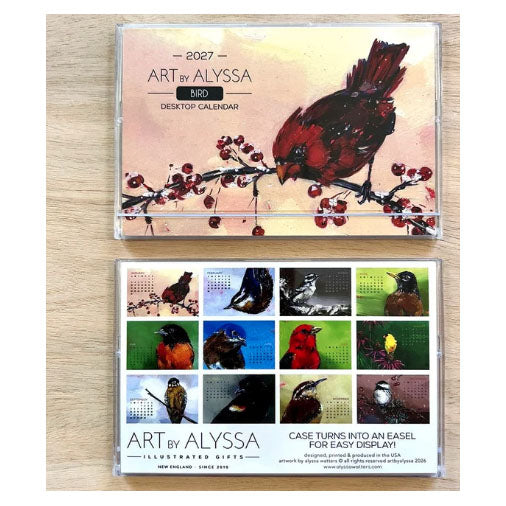 Art by Alyssa - 2027 Bird Desktop Calendar