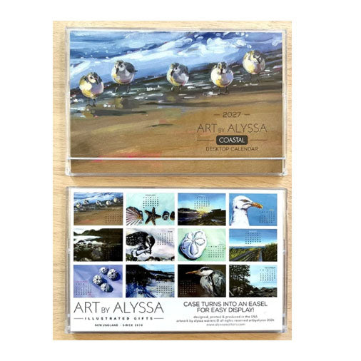 Art by Alyssa - 2027 Coastal Desktop Calendar