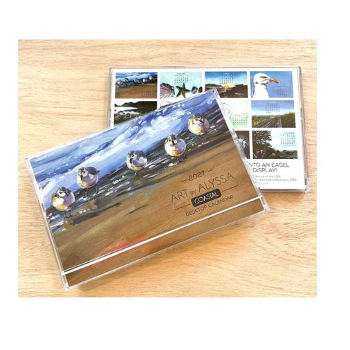 Art by Alyssa - 2027 Coastal Desktop Calendar