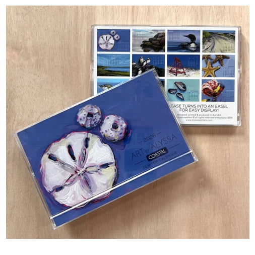 Art by Alyssa- 2026 Coastal Desktop Calendar