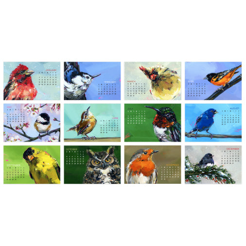 Art by Alyssa- 2026 Bird Desktop Calendar