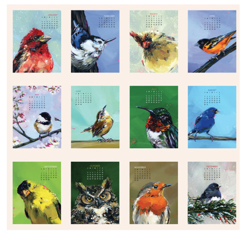 Art by Alyssa- 2026 Bird Poster Calendar 11 x 14