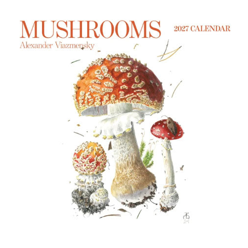 2027 Mushrooms: Alexander Viazmensky Wall Calendar