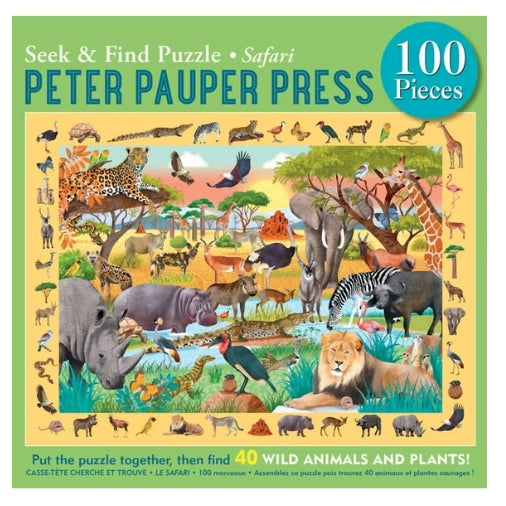 Safari Seek & Find 100-Piece Puzzle