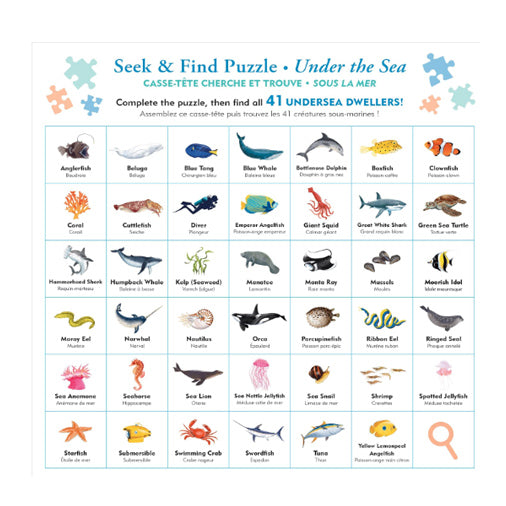 Under the Sea Seek & Find 100-Piece Puzzle
