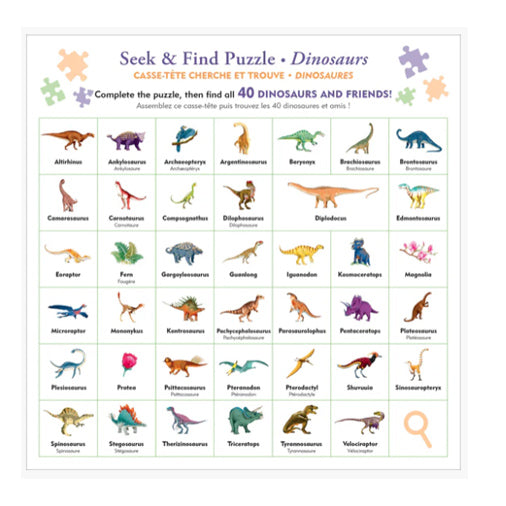 Dinosaurs Seek & Find 100-Piece Puzzle