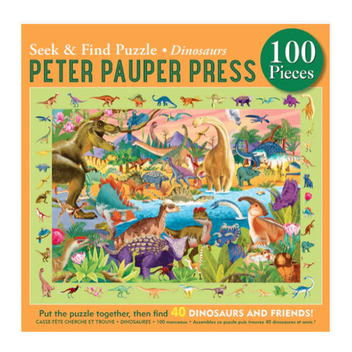 Dinosaurs Seek & Find 100-Piece Puzzle