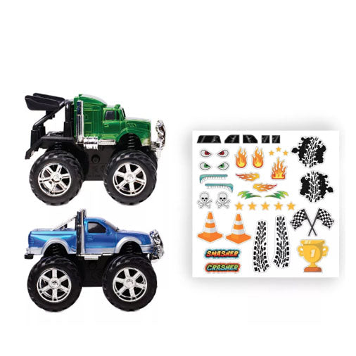 Kids Monster Trucks DIY Art Kit