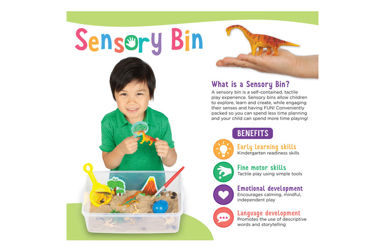 Sensory Bin Dinosaur Dig