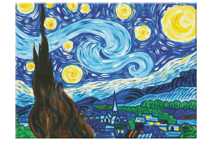 Starry Night Paint by Numbers