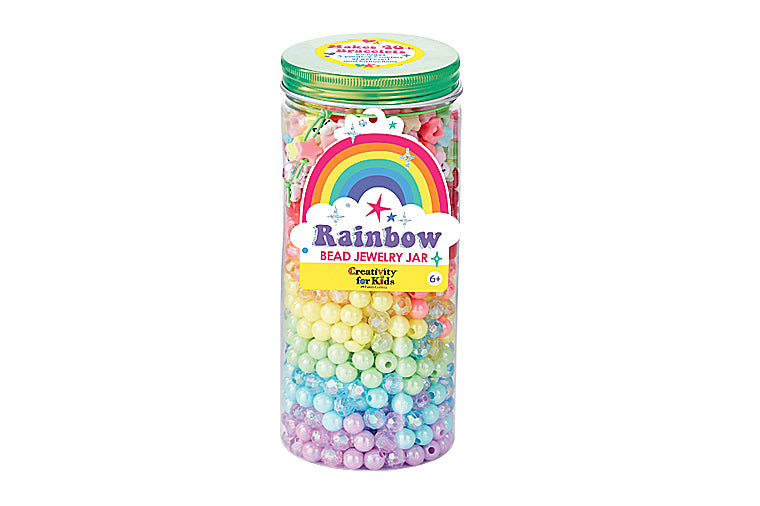 Rainbow Bead Jar