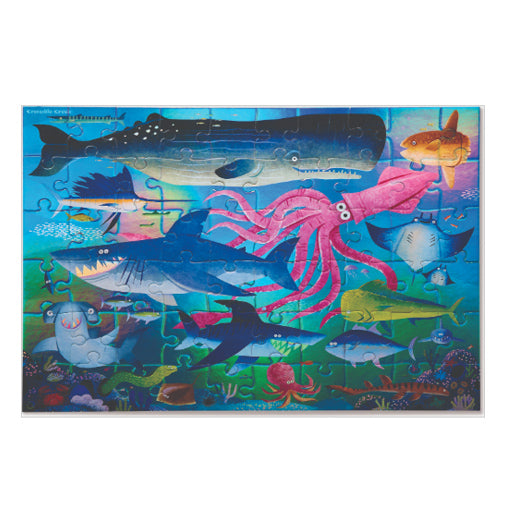 Shimmer Sharks 60-Piece Puzzle