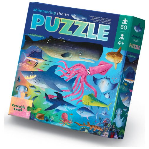 Shimmer Sharks 60-Piece Puzzle