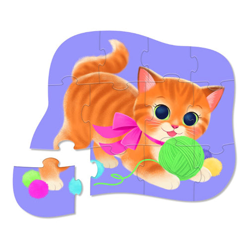 Cute Kitten- 12-Piece Jigsaw Puzzle