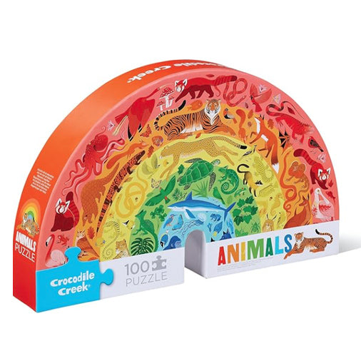Rainbow Animals 100-Piece Puzzle