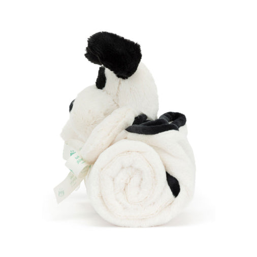 JellyCat - Bashful Black & Cream Puppy Blankie