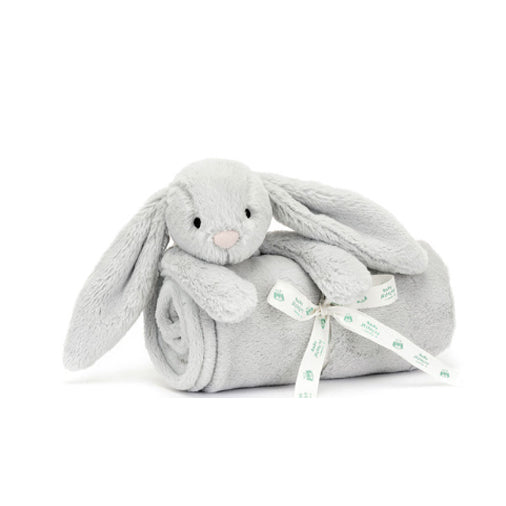 JellyCat - Bashful Grey Bunny Blankie