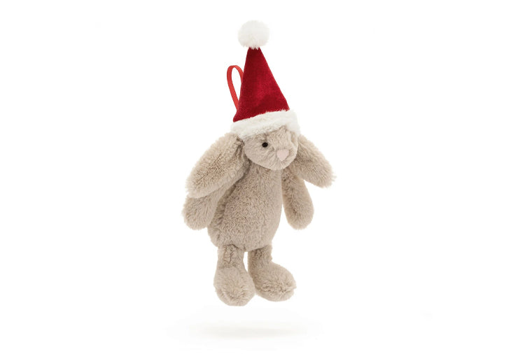 JellyCat - Bashful Christmas Bunny Ornament