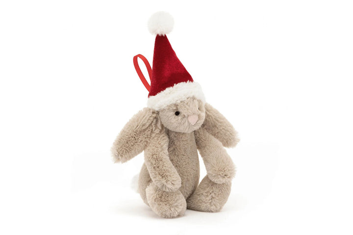 JellyCat - Bashful Christmas Bunny Ornament