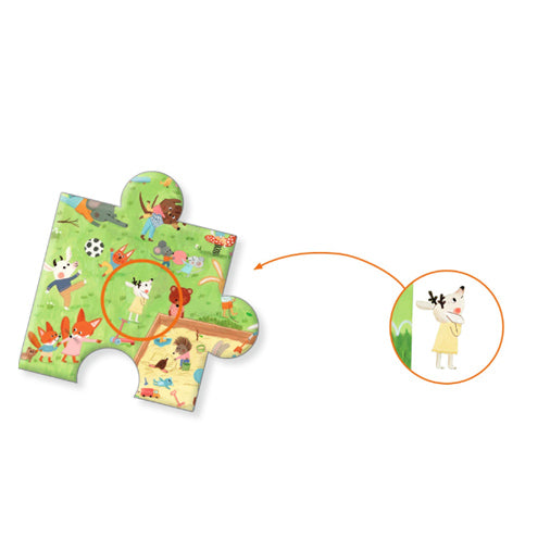 Little Friends' Garden & Poster 35- Piece Puzzle